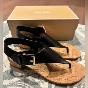 Michael by Michael Kors -London Thong Sandals- Size 9.5  - Black